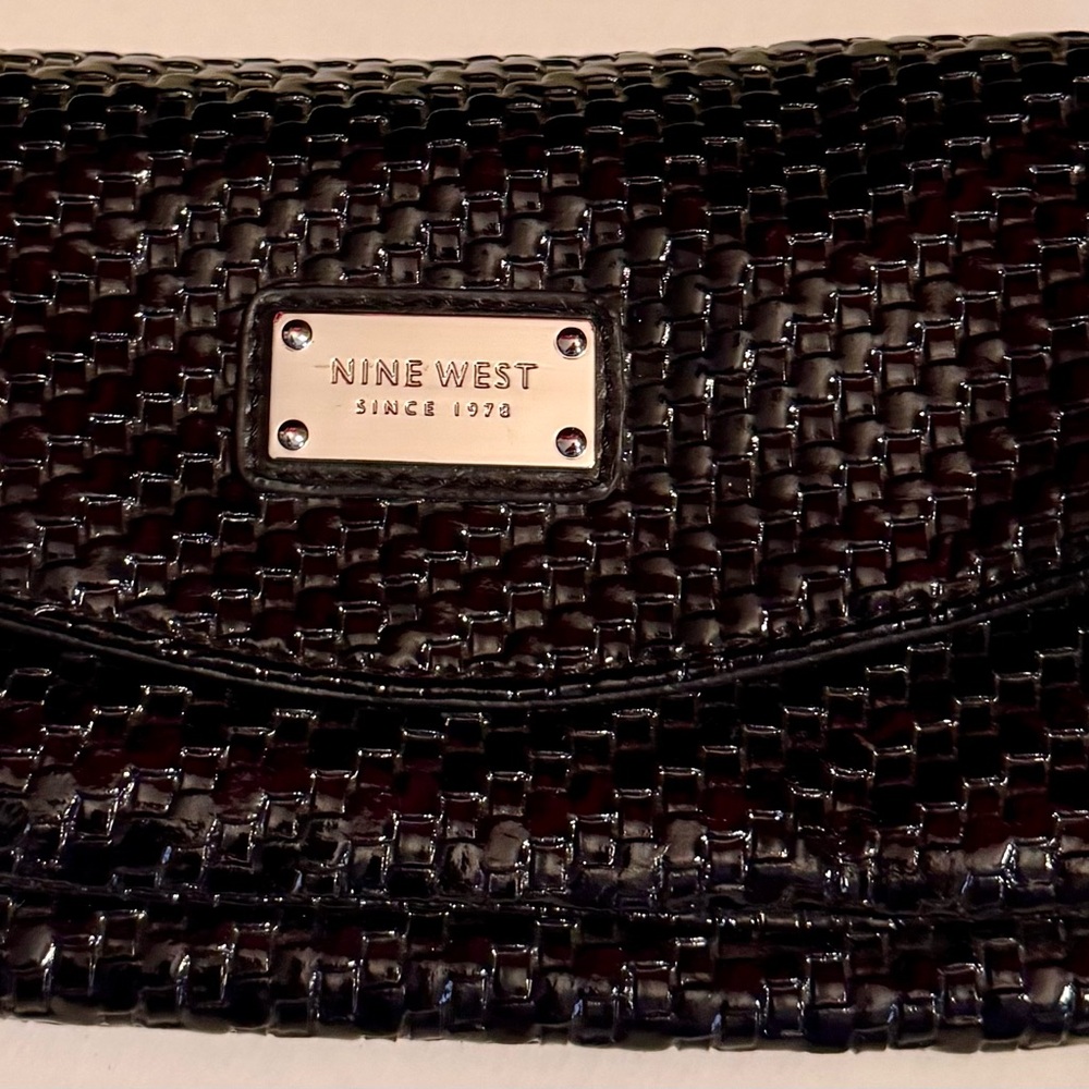 Nine West Dark Woven Clutch